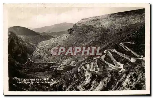 Ansichtskarte AK Environs de Sospel Les Lacets Col de Braus