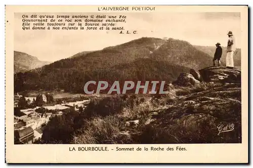 Cartes postales La Bourboule Sommet de la Roche des Fees