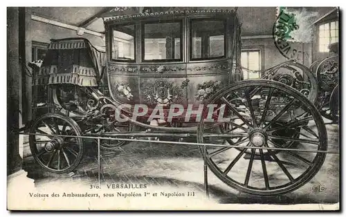 Cartes postales Versailles Voiture des Ambassadeurs sous NapoleonIII