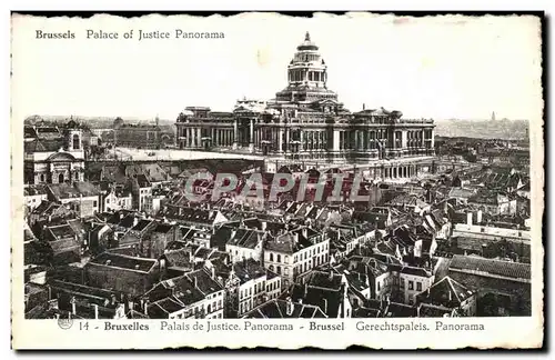 Cartes postales Bruxelles Palais de Justice Panorama