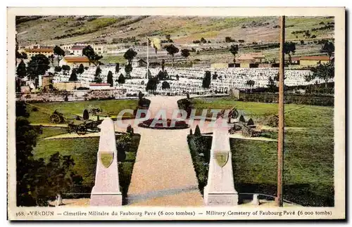 Ansichtskarte AK Verdun Cimetiere Militaire du Faubourg Pave Militaria