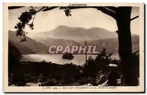 Cartes postales Le Lac Chambon et les Monts Dore