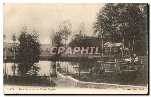 Cartes postales Vittel Un Coin du Parc et Tir aux Pigeons