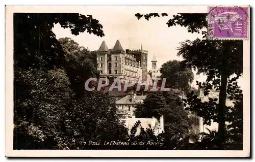 Ansichtskarte AK Pau Le Chateau vu du Parc