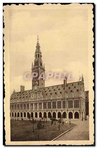 Cartes postales Louvain Bibliotheque de l&#39Universite Facade Principale