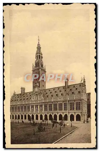Cartes postales Louvain Bibliotheque de l'Universite Facade Principale
