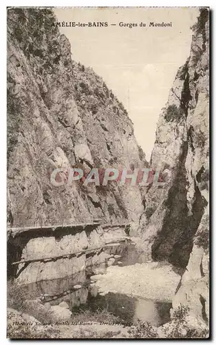 Cartes postales Amelie les Bains Gorges du Mondoni