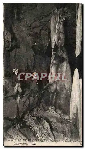 Cartes postales Grottes De Betharram Colonnes en formation Stalagmite et stalactite