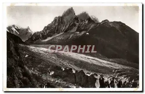 Ansichtskarte AK Chamonix Mer de Glace Aiguilles du Geant et de Chamonix Le Mauvais Pas