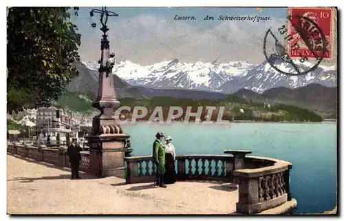 Cartes postales Luzern Am Schweizerhofquai Suisse