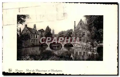 Ansichtskarte AK Bruges Pont du beguinage et presbytere