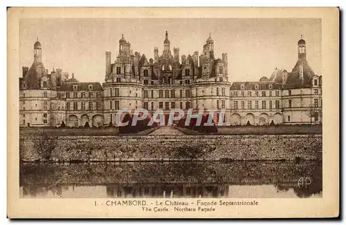 Ansichtskarte AK Chambord Le Chateau Facade Septentrionale