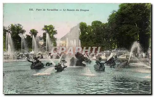 Ansichtskarte AK Parc De Versailles Le Bassin Du Dragon