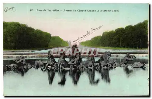 Cartes postales Parc De Versailles Bassin Du Char D&#39apollon