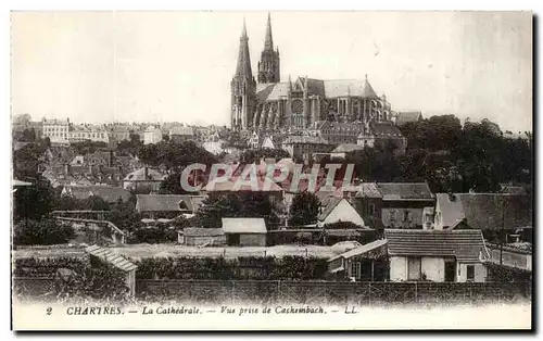 Cartes postales Chastres La Cathedrale Vue Prise De Cashenbach