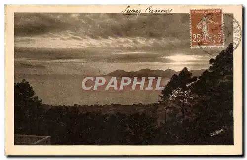 Cartes postales Super Cannes Coucher de soleil sur l&#39Esterel