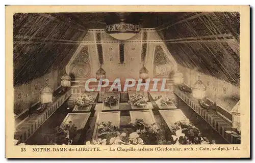 Cartes postales ND de Lorette Notre Dame La Chapelle ardente