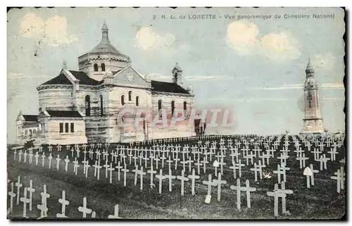 Ansichtskarte AK ND de Lorette Vue Panoramique du cimetiere national