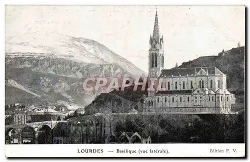 Cartes postales Lourdes Basilique