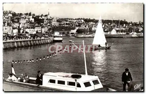 Cartes postales Deauville Trouville L&#39entre du Port Bateaux