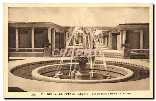 Ansichtskarte AK Deauville Plage Fleurie Les Nouveaux Bains L&#39Atrium