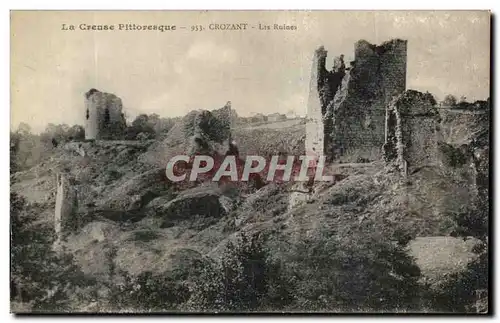 Ansichtskarte AK La Creuse Pittoresque Crozant Les Ruines