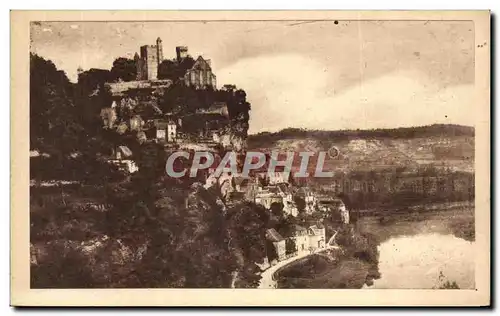 Cartes postales La Dordogne Pittoresque Vue du Pecq Chateau feodal de Beynac