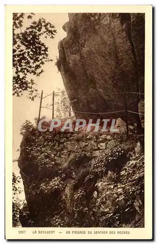 Ansichtskarte AK La Schlucht Un Passage Du Sentier Des Roches