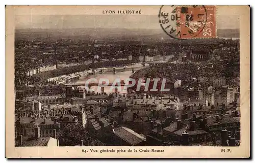 Ansichtskarte AK Lyon Illustre Vue generale prise de la Croix