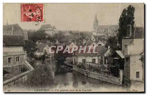 Cartes postales Chartres Vue Generale Prise de la Courtille