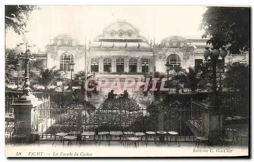 Ansichtskarte AK Vichy La Facade du Casino