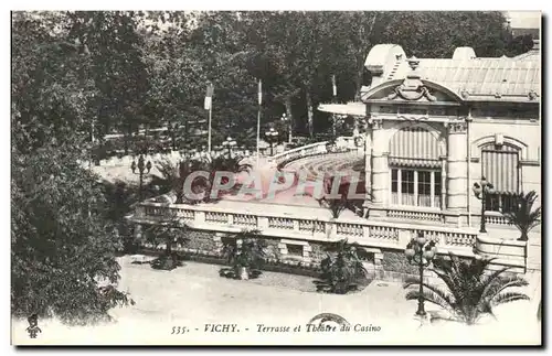 Cartes postales Vichy Terrasse et Theatre du Casino