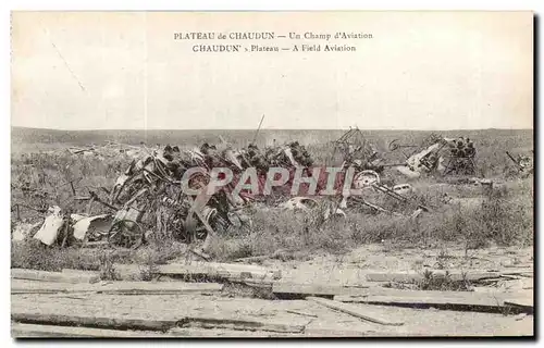 Cartes postales Plateau de Chaudun Un Champ d&#39Aviation Chaudun