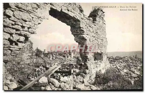 Cartes postales Saint Pierre Aigle Dans les Ruines Militaria