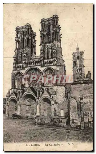 Cartes postales Laon La Cathedrale