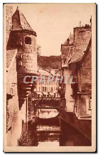 Ansichtskarte AK Quimper Vieilles Maisons Sur Le Steir