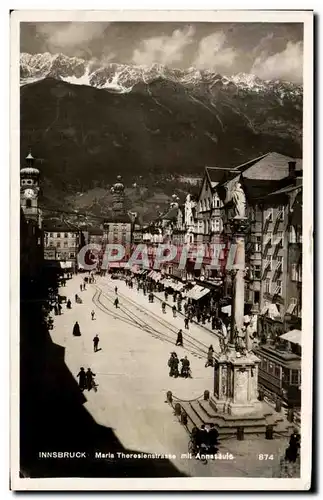 Cartes postales Innsbruck Marie Theresienstraee mit Annasaule