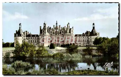 Ansichtskarte AK Le Chateau De Chambord La Facade Nord et Jardins sur le Cosson