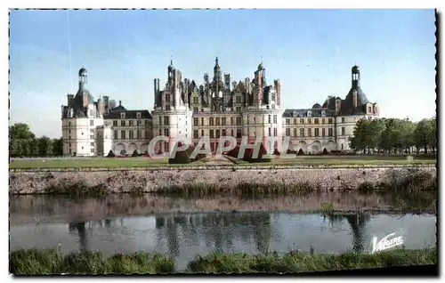 Ansichtskarte AK Le Chateau De Chambord La Facade Nord et Jardins sur le Cosson