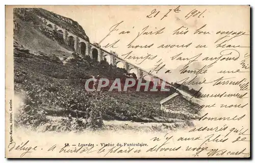 Cartes postales Lourdes Viaduc du Funiculaire