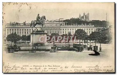 Cartes postales Lyon Panorama de la Place Bellecour