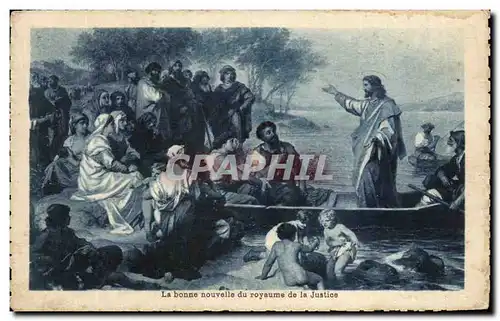 Cartes postales La Bonne nouvelle du royaume de la Justice Jesus Christ