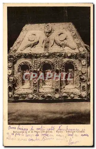 Cartes postales Reliquaire en or de Pepin Revers Tresoride Conques