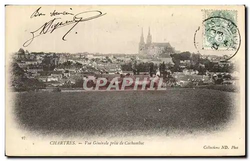 Cartes postales Chartres Vue Generale prise de Cachambac