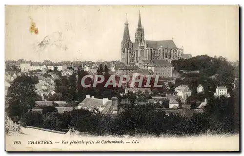 Ansichtskarte AK Chartres Vue generale prise de Cachemback