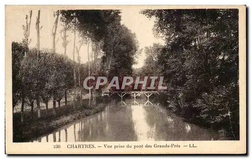 Ansichtskarte AK Chartres Vue prise du pont des Grands Pres