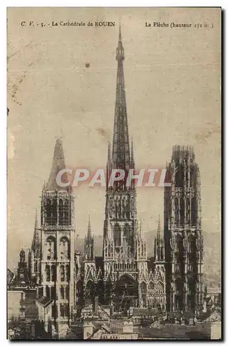 Ansichtskarte AK la Cathedrale de Rouen La Fleche