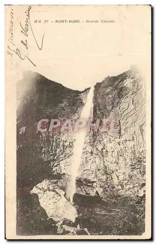 Cartes postales Mont Dore Grande Cascade