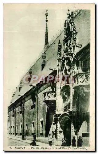 Cartes postales Nancy Palais Ducal Grand Rue