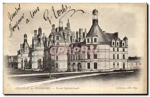 Ansichtskarte AK Chateau de Chambord Facade Septentrionale